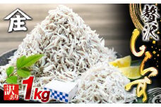 しらす 1kg 訳あり 冷凍 ちりめん しらす干し 減塩 極み ごはん 丼 パスタ チャーハン サラダ 魚 料理 山庄 愛知県 南知多町 師崎