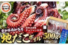 地だこボイル ５パック (100g×5) 冷凍 たこ タコ 蛸 海鮮 海産物 たこ飯 たこ焼き アヒージョ たこ唐揚げ おつまみ お酒 ご飯 おかず 自家製チョジャン付き おすすめ 人気 愛知県 南知多町