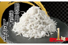 釜揚げしらす 1kg(500g×2箱) 冷凍 小分け 大容量 惣菜 弁当 便利 ランキング 減塩 無添加 無着色 ご飯 ごはん 丼 料理 国産 カネ成 シラス おつまみ お取り寄せ お取り寄せ サラダ グルメ 人気 おすすめ 愛知県 南知多町