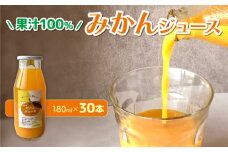 果汁100％ みかんジュース 180ml × 30本 無農薬 無添加 濃厚 みかん ジュース 炭酸 清涼飲料水 夏 蜜柑 炭酸ジュース みかん ジュース みかん ジュース みかん ジュース みかん ジュース ふるさと納税みかん くらしを耕す会 愛知県 南知多町