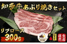  ＜生産直売＞知多牛 響 リブロース 炙り焼き セット 300g (冷凍) 焼肉