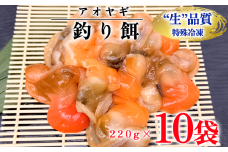 岬だよりの＜訳あり＞青柳釣り餌用 220g×10袋セット