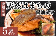 岬だよりの 天然はまちの醤油漬け 5袋セット＜個包装＞ 魚 魚介類 海鮮 お魚 はまち ハマチ 漬け丼にも 天然 国産 美味しい魚 コメ お米に合う 愛知 南知多