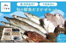 鮮度抜群！お魚おまかせ食べきり６パック・下処理加工してあるので解凍してすぐに調理できます。※着日指定不可　※北海道・沖縄・離島への配送不可 セット 海鮮 鮮魚 魚 下処理済 新鮮 海鮮盛り合わせ 詰め合わせ 人気 おすすめ 愛知県 美浜町