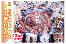 BIGなイカの鉄板焼きと光栄堂人気えびせんべい13袋の詰合せ※着日指定不可※北海道・沖縄・離島への配送不可
