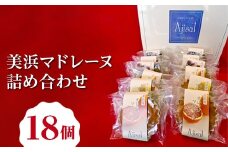 美浜マドレーヌ詰め合わせ　18個 （6種×3個） ｜ マドレーヌ 焼き菓子 洋菓子 おやつ お菓子 おかし スイーツ おすすめ 人気 詰め合わせ セット 贈り物 プレゼント ギフト 愛知県 美浜町