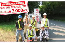 ＜愛知県美浜町内利用限定＞草刈 草取 除草 剪定 作業サービス券 3,000円分 管理 お手入れ 代行 サービス【シルバー人材センター】