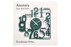 GRAVIRoN Anomaly 黒皮鉄（掛け時計） 298×298mm 635g 時計