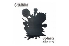 GRAVIRoN Splash ブックエンド (黒皮鉄) ブックスタンド 金属製 おしゃれ モダン
