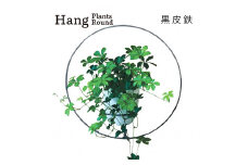 GRAVIRoN Hang Plants シリーズ Round 黒皮鉄（プランツハンガー） 観葉植物 プランター