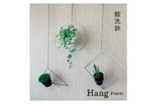 GRAVIRoN Hang Plants シリーズ Triangle/Diamond/Round セット 酸洗鉄（プランツハンガー） 観葉植物 プランター