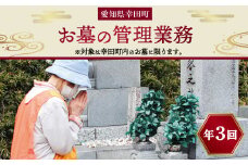 お墓の管理業務 3回/年 お墓代理清掃 お墓清掃作業サービス