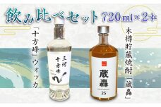 「十方峰」ウォッカ 木樽貯蔵焼酎「蔵轟」飲み比べ セット 合計2本 720ml×各1本 焼酎 お酒