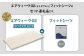 エアウィーヴ 02 × フィットシーツ（グレー） セット【 セミダブル 】