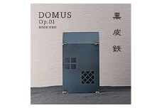 GRAVIRoN Domus Op.01 ブックエンド （黒皮鉄） 250mm×150mm×100mm 約2kg 鉄製 卓上 ストッパー
