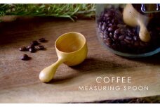 国産 山桜のコーヒーメジャー 桜材 削り出し コーヒー メジャー スプーン すり切り 1杯分 豆 10ｇ 料理 調理器具 -030