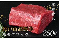  酒粕育ち 幻の牛 段戸山高原牛 モモブロック 250g 国産牛 牛肉 モモブロック もも肉 ローストビーフ ステーキ ブロック肉 蓬莱泉 非加熱 -083