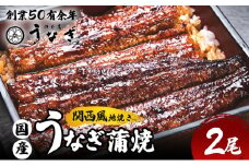 うなぎ 国産 手焼き蒲焼2尾セット[うなぎ蒲焼き 炭火焼 たれ 鰻 蒲焼 鰻蒲焼 ウナギ ギフト 贈り物 うな丼 鰻丼 グルメ ご褒美 簡単調理 冷凍 真空 丑の日]
