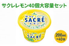 サクレレモン40個大容量セット [ シャーベット かき氷 レモンスライス レモン レモン果汁 氷菓 アイス お菓子 ]