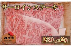 松阪牛サーロインステーキ 250g×2枚　松阪牛 肉 牛肉 和牛 高級肉 ステーキ ステーキ肉 サーロイン 500g ギフト グルメ お取り寄せ 贈答 お祝い 内祝い お返し 三重県 津市