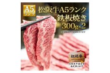 松阪牛 A5 鉄板焼き(300g×2) 牛肉 松坂牛 高級 和牛 