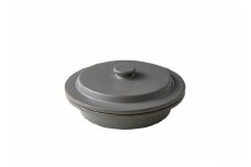 PETARI Shallow Pot 24cm 　Mud Stone（グレー）G.M.P 【 グッドデザイン賞受賞 陶器製 万能調理土鍋 鍋 土鍋 平鍋 浅鍋 電子レンジ可 キッチン雑貨 新生活 ギフト プレゼント 三重県 四日市市】