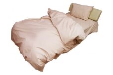 ４日市 Good Sleeps 　寝具３点セット（シングル　掛け布団カバー、ボックスシーツ、ピロケース）ブラウン