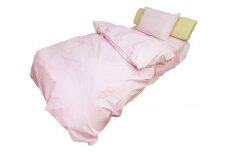 ４日市 Good Sleeps 　寝具３点セット（シングル　掛け布団カバー、ボックスシーツ、ピロケース）ピンク