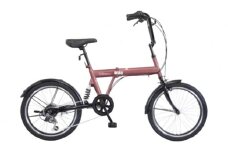 パンクしない折畳み自転車２０インチ６段リアサス付ティスオン　ブロンズ