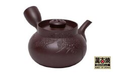 【萬古焼（ばんこやき）】実山作　1.5号天王寺松彫急須