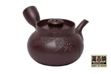 【萬古焼（ばんこやき）】実山作　1.5号天王寺松彫急須