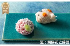 【スイーツ】ずーっと、眺めていたくなりますが、お早目にお召し上がりください。「夢菓子工房ことよ」季節の練り切り菓子 夏篇10個