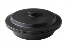 PETARI Shallow Pot 30cm Jet Black（ブラック）G.M.P 【 グッドデザイン賞受賞 陶器製 万能調理土鍋 鍋 土鍋 平鍋 浅鍋 電子レンジ可 キッチン雑貨 新生活 ギフト プレゼント 三重県 四日市市】