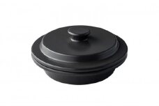 PETARI Shallow Pot 18cm Jet Black（ブラック）G.M.P 【 グッドデザイン賞受賞 陶器製 万能調理土鍋 鍋 土鍋 平鍋 浅鍋 電子レンジ可 キッチン雑貨 新生活 ギフト プレゼント 三重県 四日市市】