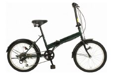 オリタタミ自転車２０インチ　６段変速　ヴェルディア　グリーン