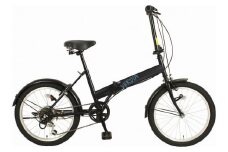オリタタミ自転車２０インチ　６段変速　ヴェルディア　ブラック