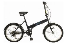 オリタタミ自転車２０インチ　６段変速　ヴェルディア　ブラック