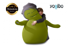 あなたをやさしく抱きしめてくれるかわいい友達。Hugibo Premium（ハギボープレミアム）ライムグリーン【Yogibo ヨギボー プレミアム ビーズクッション ビーズ 座椅子 椅子 クッション ビーズソファー ビーズソファ 新生活 プレゼント インテリア 家具 ベッド ゲーム】