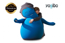 あなたをやさしく抱きしめてくれるかわいい友達。Hugibo Premium（ハギボープレミアム）アクアブルー【Yogibo ヨギボー プレミアム ビーズクッション ビーズ 座椅子 椅子 クッション ビーズソファー ビーズソファ 新生活 プレゼント インテリア 家具 ベッド ゲーム】