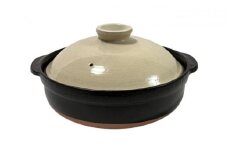 【萬古焼（ばんこやき）】9号 モノトーン土鍋 セラミックコーティング 内山製陶所 【土鍋 3～5人用 セラミック モノトーン 直火用 電子レンジ対応 お手入れ簡単 食洗器対応 三重県 三重 四日市市 四日市 四日市市ふるさと納税 四日市ふるさと納税】
