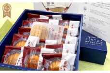 【スイーツ】日永うちわマドレーヌ　15個入　伝統工芸品・稲藤製日永うちわ付【夏季冷蔵便対応】