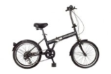 パンクしないオリタタミ自転車 MOVONA ワイドタイヤ 20型 6段変速【ブラック】武田産業【四日市市 で人気の返礼品 ノーパンク 武田産業 折り畳み自転車 三重県 四日市 四日市市ふるさと納税】