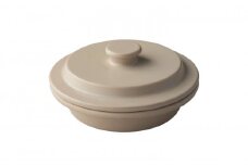 PETARI Shallow Pot 18cm Igneous Rock（ベージュ）G.M.P 【 グッドデザイン賞受賞 陶器製 万能調理土鍋 鍋 土鍋 平鍋 浅鍋 電子レンジ可 キッチン雑貨 新生活 ギフト プレゼント 三重県 四日市市】