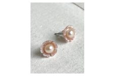 1357　二見結ひ　チタンピアス（淡水真珠4.0mm）12
