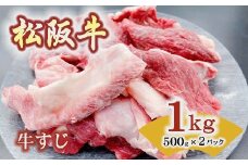 松阪牛 すじ 1kg 500g×2P ( 牛肉 ブランド牛 高級 和牛 国産牛 松阪牛 松坂牛 すじ 牛すじ 希少 希少部位 カレー おでん 牛肉 松阪牛 牛すじ 小分け 便利 三重県 松阪市 松阪牛 ) 【1-164】