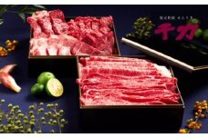 松阪牛豪華絢爛二段重 計1.5kg ( 牛肉 ブランド牛 高級 和牛 国産牛 松阪牛 松坂牛 焼肉 焼き肉 ヒレ サーロイン カルビ バラ カイノミ イチボ すき焼き しゃぶしゃぶ 人気 焼肉店 千力 松阪牛 三重県 松阪市 ) 【15-2】