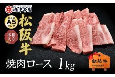 【7.5-1】松阪牛　焼肉(ロース)1.0kg