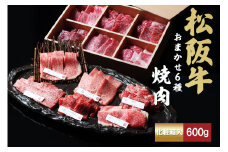 松阪牛 極上焼肉 おまかせ6種 600g ( 牛肉 ブランド牛 高級 和牛 国産牛 松阪牛 松坂牛 焼肉 焼き肉 BBQ バーベキュー 焼肉牛肉 赤身 霜降り 霜降り牛肉 赤身牛肉 松阪牛焼肉 松阪肉 松阪牛 人気 おすすめ 三重県 松阪市 竹屋牛肉店 ) 【3-171】