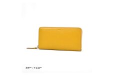 レディース本革長財布 4M2-1151（・イエロー）