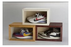 Shoewindow 3色セット　スニーカー シューズボックス シューズケース 靴 靴箱 インテリア 天然木 木製 収納 ディスプレイ